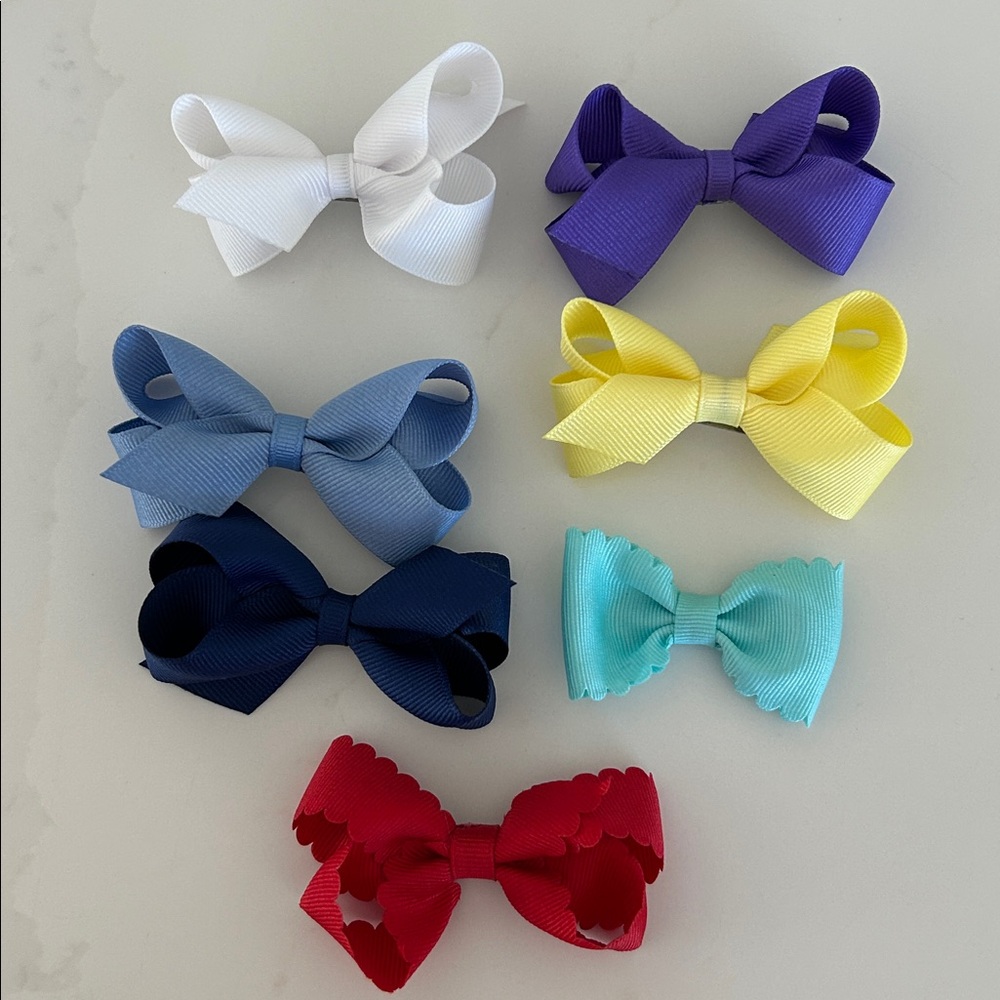 Wee Ones Colorful Hair Bow Set